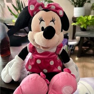 Disney Minnie Mouse Plush Doll - Pink and Black